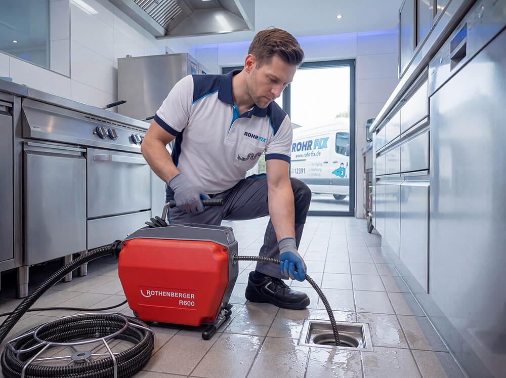 Professionelle Rohrreinigung mit Hochdruckspülung – Rohr-Fix Göppingen